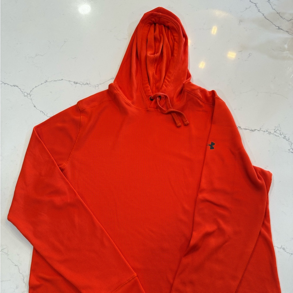 Under Armour Men’s Orange Hoodie Long Sleeve Shirt XXL